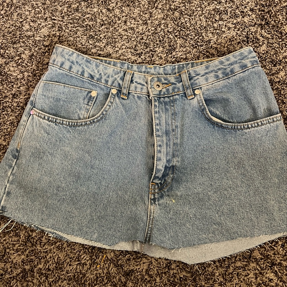 RAGGED JEANS SKIRT